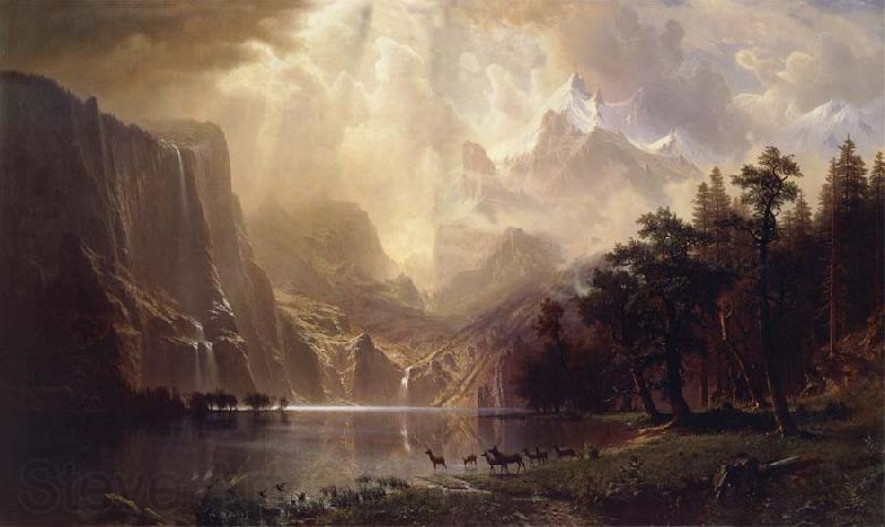 Albert Bierstadt Among the Sierra Nevada,California